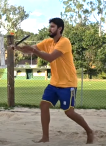 Backhand Beach Tennis Drop Shot